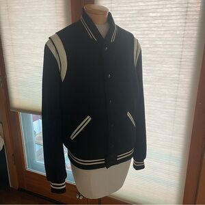 SAINT LAURENT 'Saint Laurent Teddy' bomber jacket SZ US42